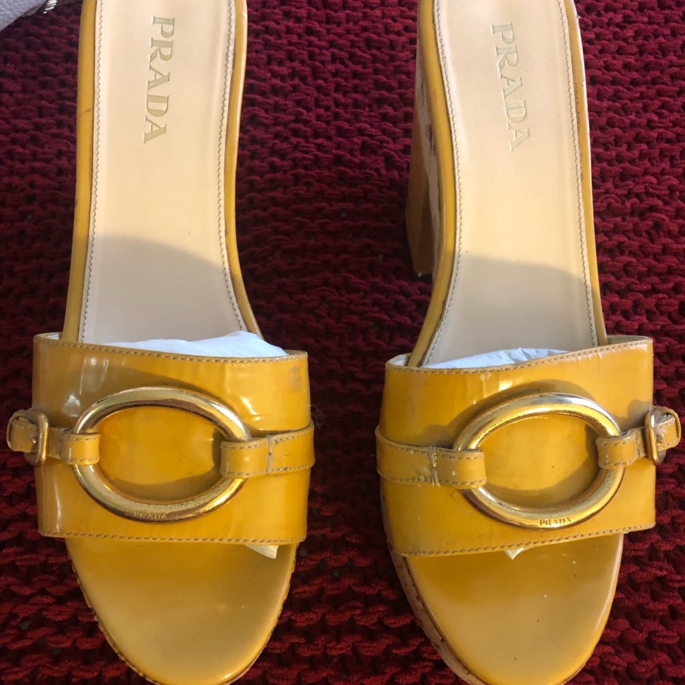 Prada Yellow Women's Shoes